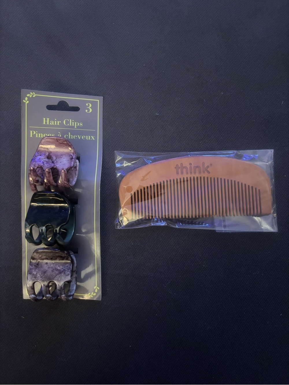 NWT Haircare Bundle - Comb and Hair Clips